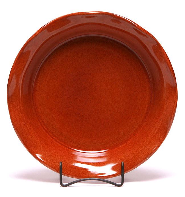 Copper Ceramic Pie Plate