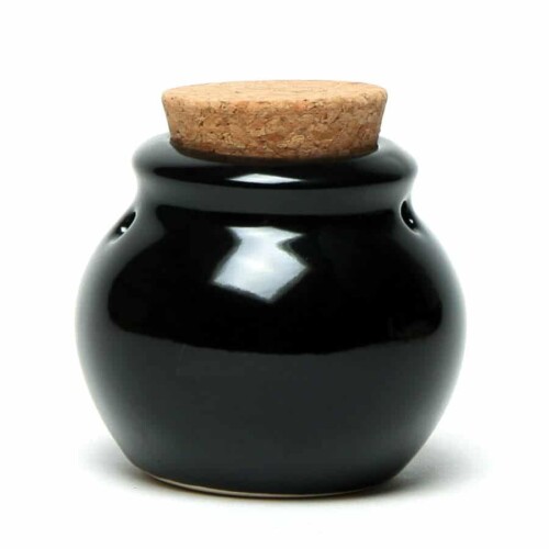 Onyx Black Garlic Keeper Emerson Creek Pottery