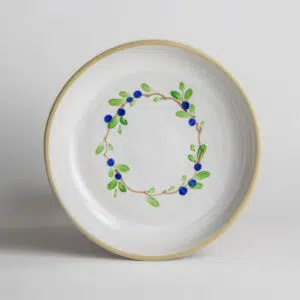 Brookline Shallow Bowls: Blueberry