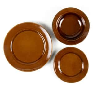 Classic Dinnerware Sets for One: Copper Clay