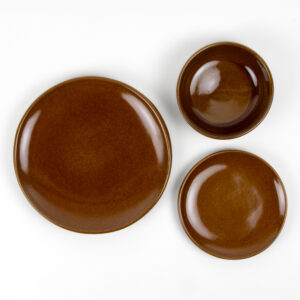 Coupe Dinnerware Sets for One: Copper Clay