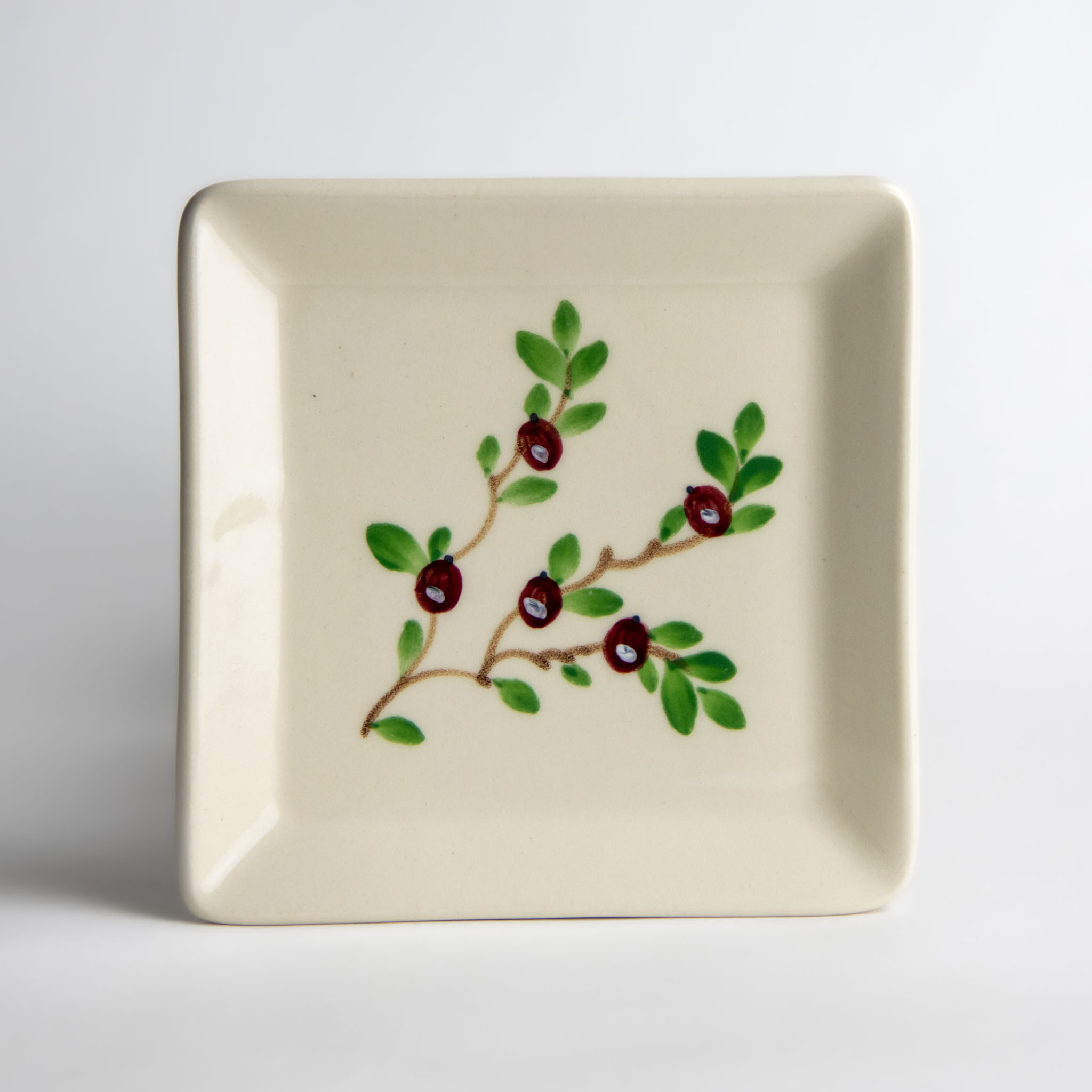 Square Appetizer Plate Sets for Four Emerson Creek Pottery