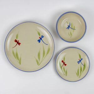Coupe Dinnerware Sets for One: Dragonfly