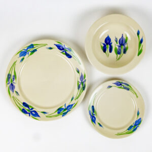 Classic Dinnerware Sets for One: Field of Iris