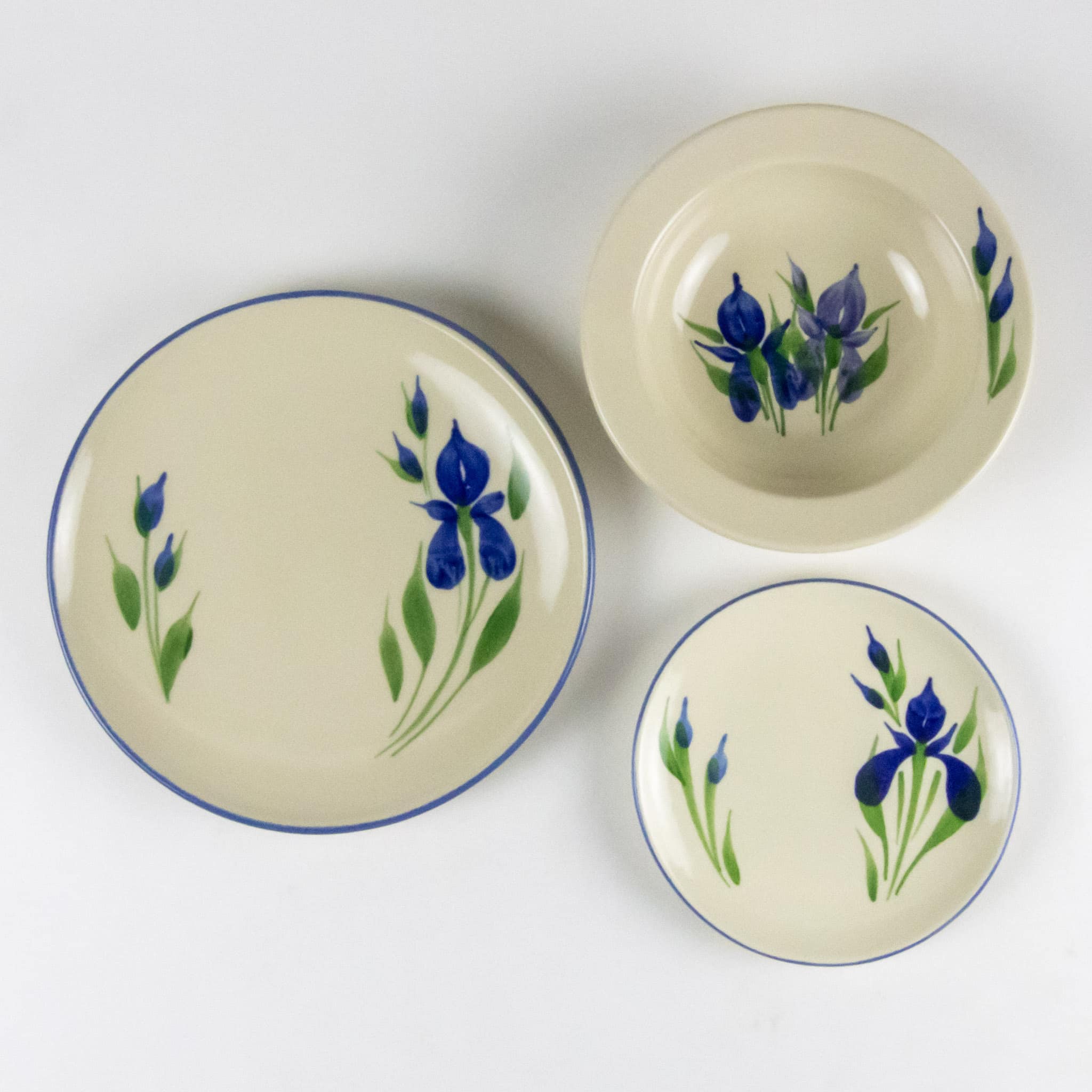 Field of Iris Craftline Dinner Plate Set for Four