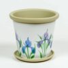 Field of Iris Flower Pot Back