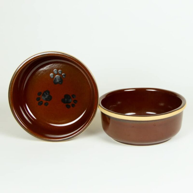 Large Brookline Pet Bowl Set Copper Clay