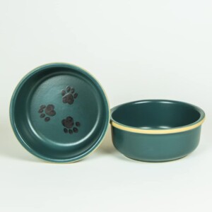 Large Brookline Pet Bowl Sets: Baltic