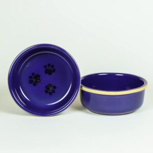 Large Brookline Pet Bowl Sets: American Blue