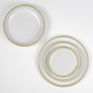 Brookline Dinnerware Sets for One: Ivory