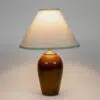 Large Copper Clay Lamp