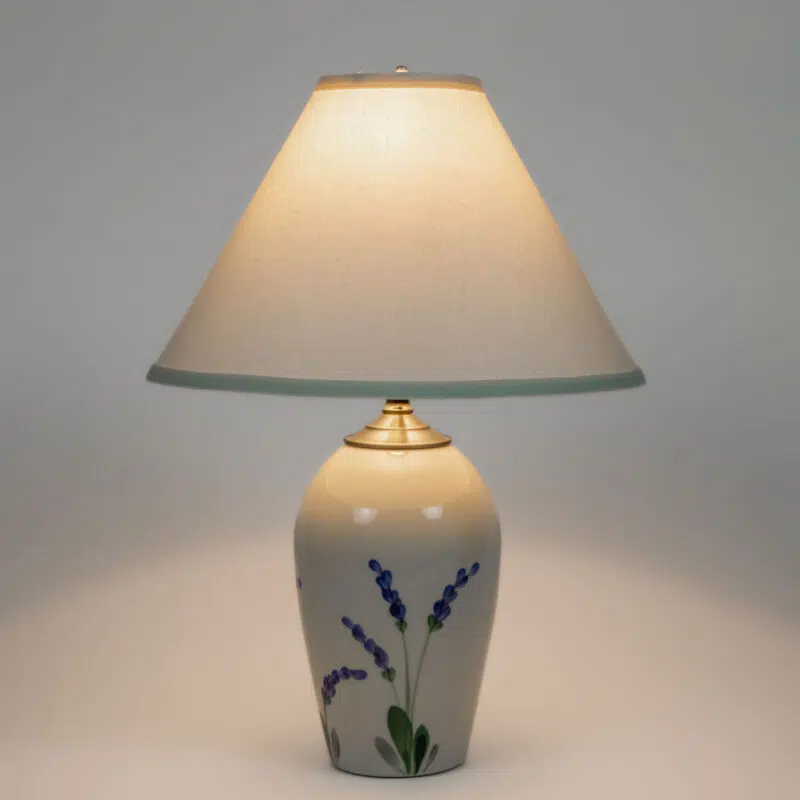 Large Lavender Lamp Side View