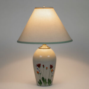 Table Lamps: Red Poppy