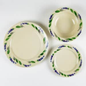 Classic Dinnerware Sets for One: Lavender