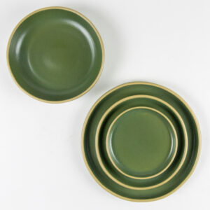 Brookline Dinnerware Sets for One: Moss