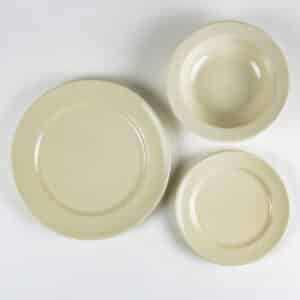 Classic Dinnerware Sets for One: Pearl