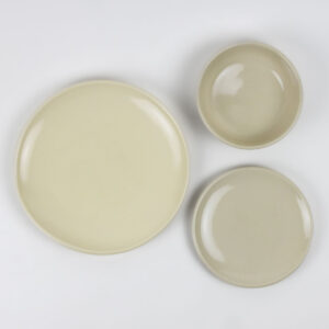 Coupe Dinnerware Sets for One: Pearl