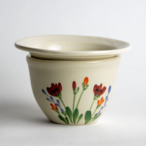 African Violet Pots: Red Poppy