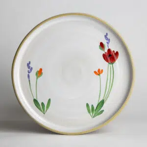 Brookline Dinner Plates: Red Poppy