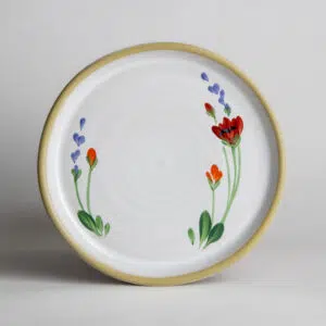 Brookline Salad Plates: Red Poppy