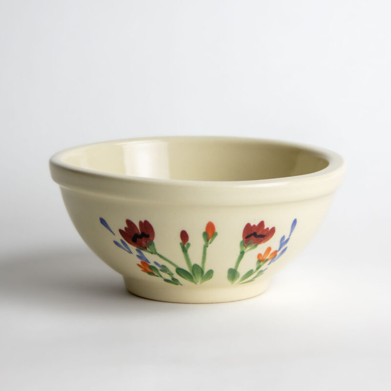 Red Poppy Cereal Bowl