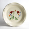 Red Poppy Frilly Pie Plate