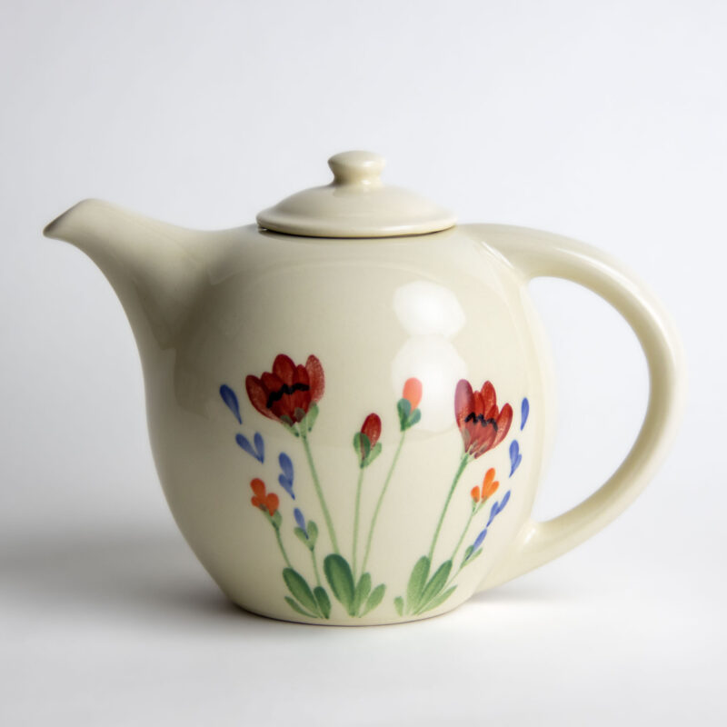 Red Poppy Teapot
