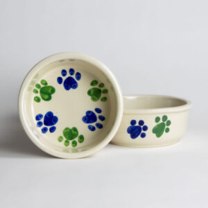 Small Classic Pet Bowl Sets: Cool Round Prints