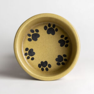 Small Classic Pet Bowls: Go Green Earthware Round Prints