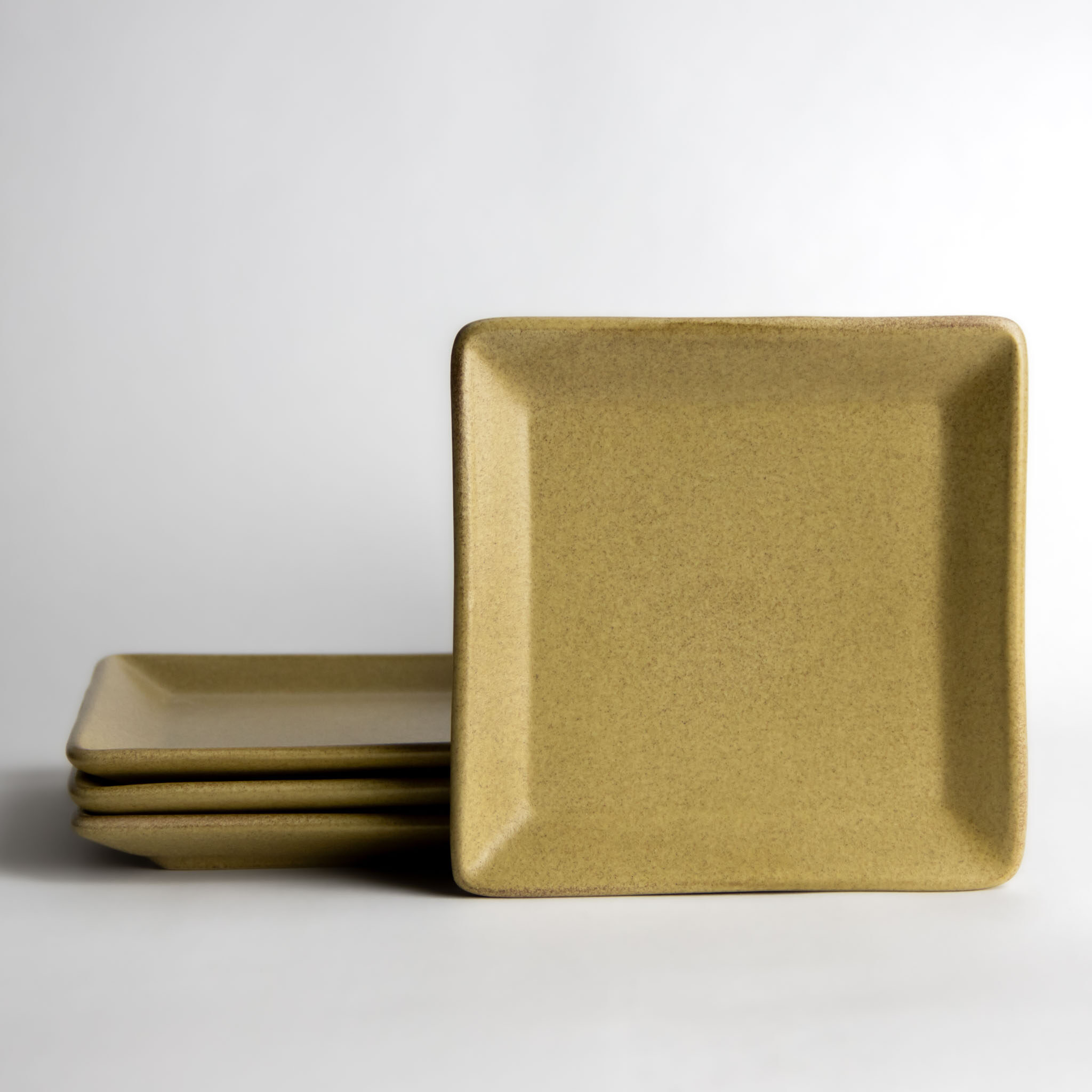 Square Appetizer Plate Sets for Four Emerson Creek Pottery