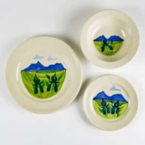 Classic Dinnerware Sets for One: Summer Peaks