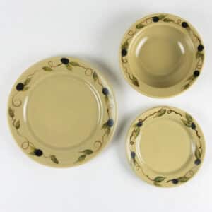 Classic Dinnerware Sets for One: Tuscan Olive