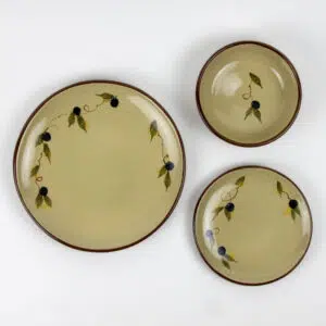 Coupe Dinnerware Sets for One: Tuscan Olive