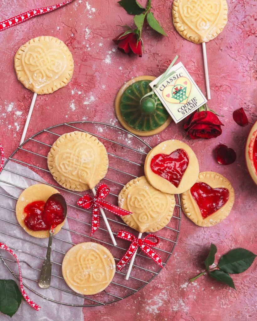 Valentine's Day Pie Pops made with Celtic Heart Cookie