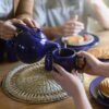 Field of Iris and American Blue Tea Set