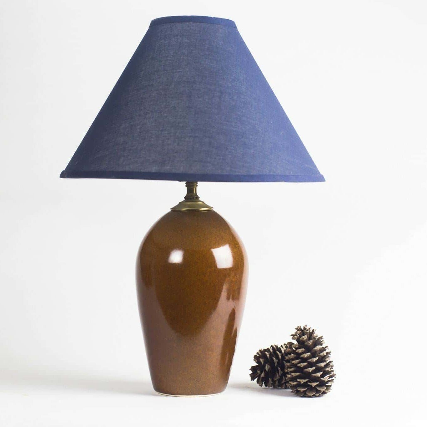 Copper Clay Large Lamp