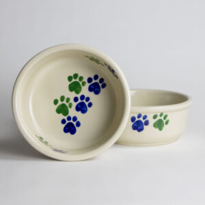 Large Classic Pet Bowl Sets: Cool Walking Paws