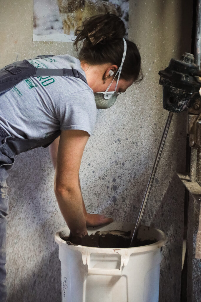 Hand Mixing Glaze