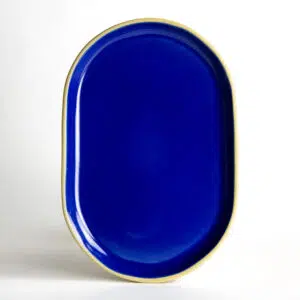 Large Brookline Oval Tray: American Blue