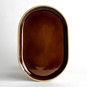 Large Brookline Oval Tray: Copper Clay