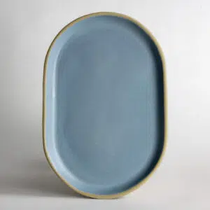 Large Brookline Oval Tray: Greystone