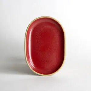 Small Brookline Oval Tray: Cherry
