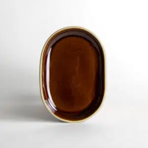 Small Brookline Oval Tray: Copper Clay