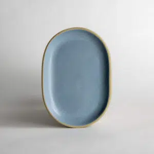 Small Brookline Oval Tray: Greystone