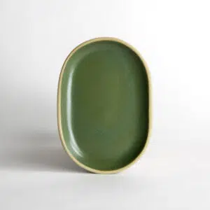 Small Brookline Oval Tray: Moss