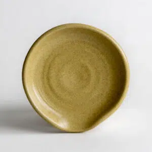 Stoneware Spoon Rest: Go Green Earthware