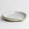 Ivory Stoneware Spoon Rest Side