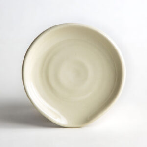 Stoneware Spoon Rest: Pearl