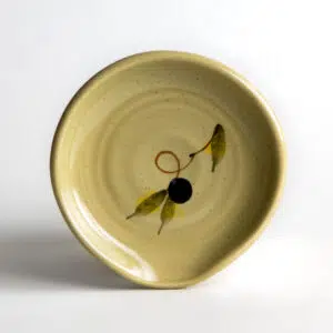 Stoneware Spoon Rest: Tuscan Olive