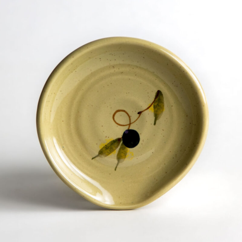 Tuscan Olive Stoneware Spoon Rest